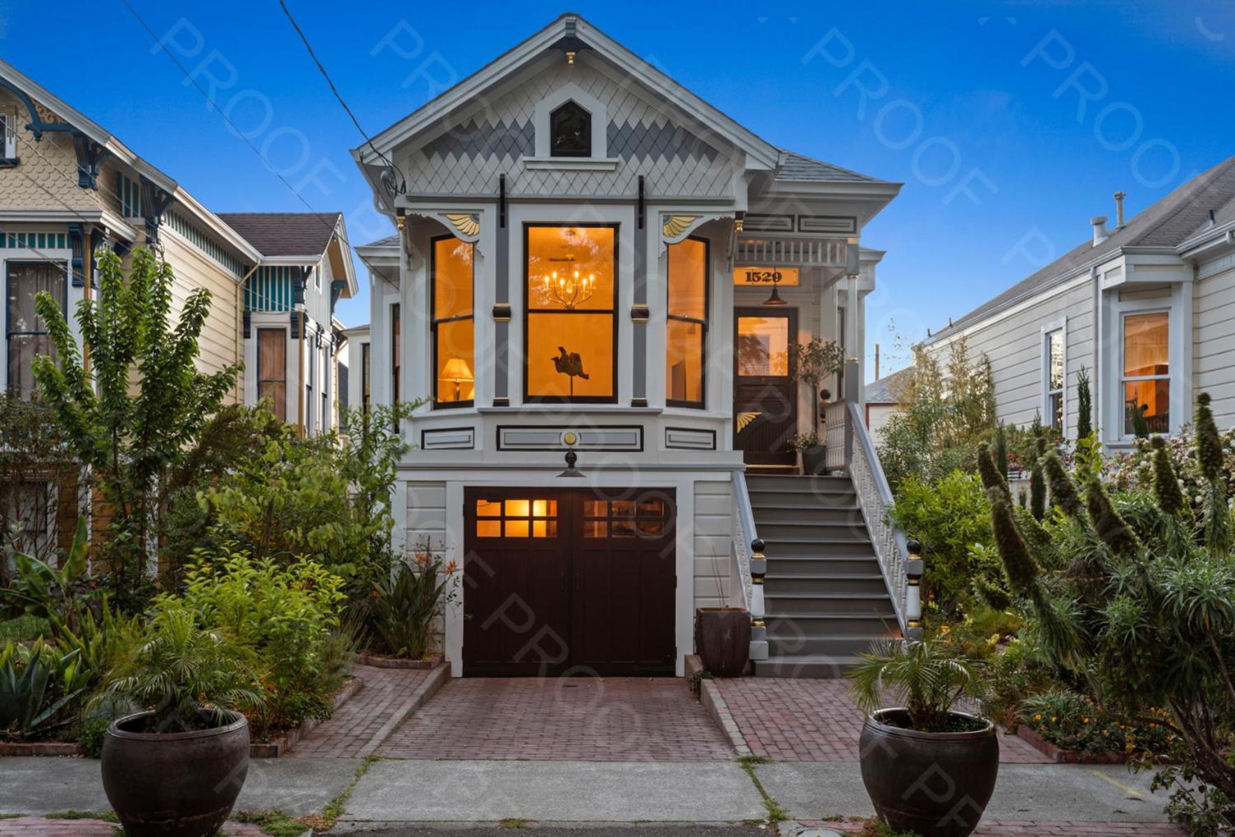 Garden Level Flat In 1885 Queen Anne Victorian Cottage In 앨러미다 외부 사진